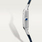 Cartier Santos-Dumont de Cartier, Stainless Steel, 38mm x 27.5mm, Ref# WSSA0086, Crown
