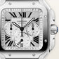 Cartier Santos de Cartier, Stainless Steel, 47mm x 39.8mm, Ref# WSSA0083, Dial