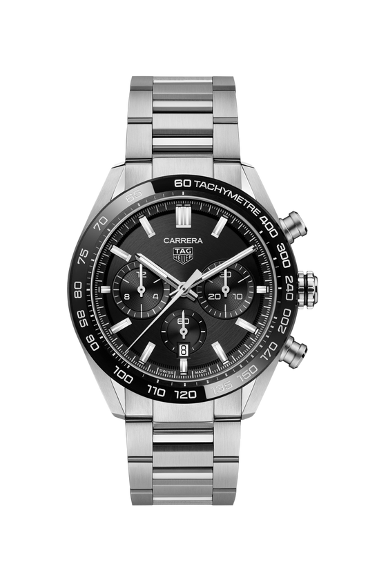 Unworn TAG Heuer Carrera Chronograph, Stainless Steel and Ceramic, 44mm, Ref# CBN2A1B.BA0643