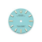 Rolex Oyster Perpetual, 18k Yellow Gold and Diamonds, 28mm, Turquoise blue dial, Oyster, Ref# 276248rbr-0001, Dial