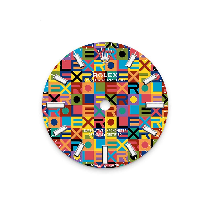 Rolex Oyster Perpetual 31, Oystersteel, 31mm, Multicoloured Jubilee motif dial, Domed Oyster, Ref# 277200-0019, Dial