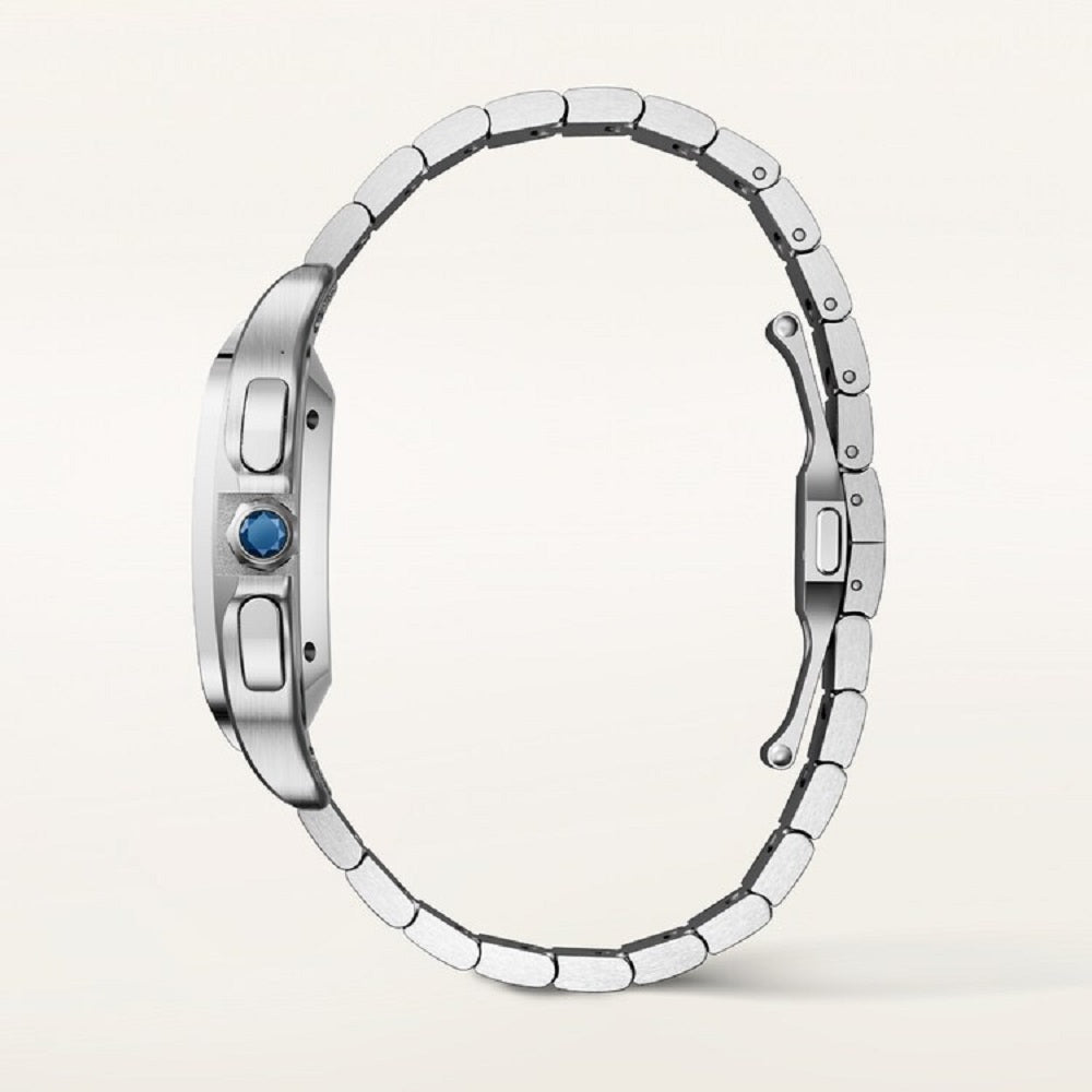 Cartier Santos de Cartier, Stainless Steel, 47mm x 39.8mm, Ref# WSSA0083, Side