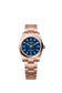 Rolex Oyster Perpetual 34, 18k Everose Gold, 34mm, Blue stone dial, Domed Oyster, Ref# 124205-0002