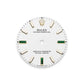 Rolex Oyster Perpetual 34, 18k Yellow Gold, 34mm, White dial, Domed Oyster, Ref# 124208-0002, Dial