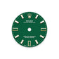 Rolex Oyster Perpetual, 18k Yellow Gold, 28mm, Green dial, Domed Oyster, Ref# 276208-0002, Dial