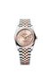 Rolex Datejust 36, Oystersteel and 18k Everose Gold, Rosé-colour set with diamonds dial, Domed Jubilee, Ref# 126201-0049
