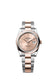 Rolex Datejust 36, Oystersteel and 18k Everose Gold, Rosé-colour set with diamonds dial, Domed Oyster, Ref# 126201-0050