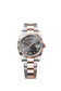 Rolex Datejust 36, Oystersteel and 18k Everose Gold, Slate set with diamonds dial, Fluted Oyster, Ref# 126231-0048