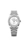 Rolex Datejust 36, Oystersteel and 18k White Gold, Intense white dial, Diamond-set bezel Jubilee, Ref# 126284rbr-0053