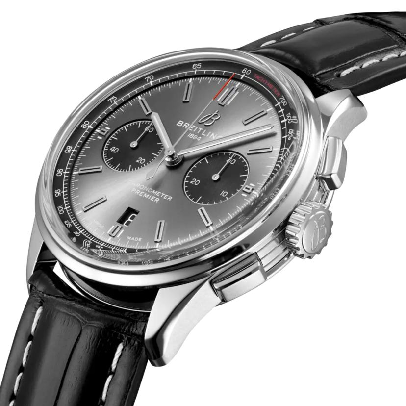 Breitling Premier B01 Chronograph 42, Stainless steel, Ref# A13315351C1A1, Dial