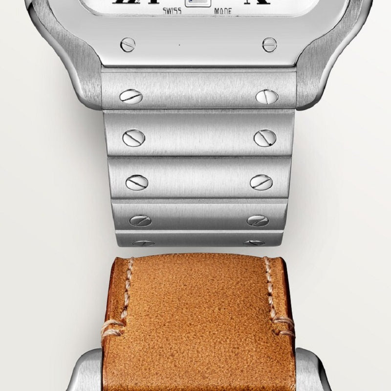 Cartier Santos de Cartier, Stainless Steel, 39.8mm, Ref# WSSA0018, Braselet and strap