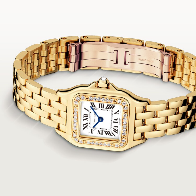 Unworn Cartier Panthère de Cartier Small, 18k Yellow Gold, Diamonds, 22mm x 30mm, Ref# WJPN0067, Main view