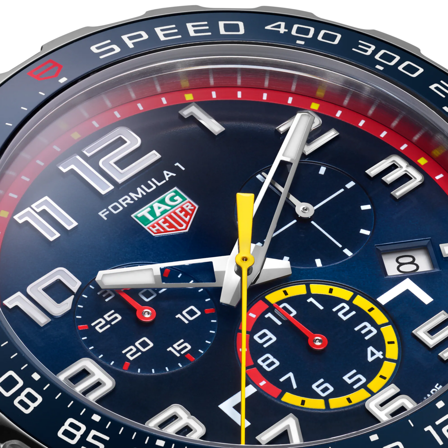 Unworn TAG Heuer Formula 1 Chronograph x Red Bull Racing Special Edition, Stainless Steel, 43mm, Ref# CAZ101AL.FT8052, Dial