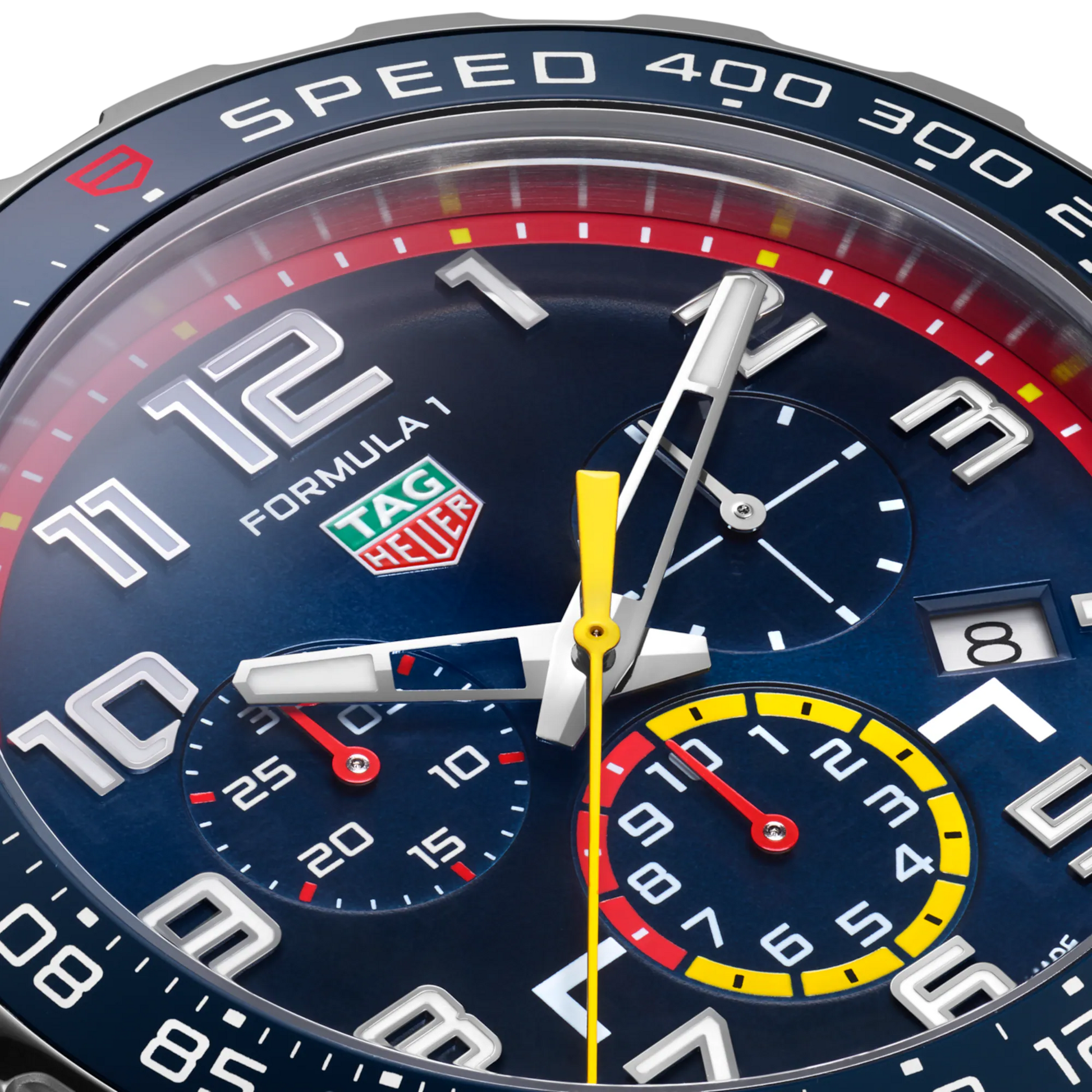 Unworn TAG Heuer Formula 1 Chronograph x Red Bull Racing Special Edition, Stainless Steel, 43mm, Ref# CAZ101AL.FT8052, Dial