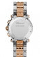 Unworn Chopard Happy Sport Chronograph, Stainless Steel and 18k Rose Gold, 5 floating diamonds, 42mm, Ref# 288499-6002, Back