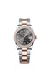 Rolex Datejust 36, Oystersteel and 18k Everose Gold, Slate set with diamonds dial, Diamond-set bezel Oyster, Ref# 126281rbr-0036