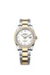 Rolex Datejust 36, Oystersteel and 18k Yellow Gold, Intense white Roman dial, Diamond-set bezel Oyster, Ref# 126283RBR-0034