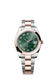 Rolex Datejust 41, Oystersteel and 18k Everose Gold, Mint green sunray Roman dial, Smooth Oyster, Ref# 126301-0021