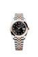 Rolex Datejust 41, Oystersteel and 18k Everose Gold, Bright black sunray Roman dial, Smooth Jubilee, Ref# 126301-0024