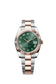 Rolex Datejust 41, Oystersteel and 18k Everose Gold, Mint green sunray Roman dial, Fluted Oyster, Ref# 126331-0021