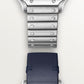 Cartier Santos de Cartier, Stainless Steel, 27mm x 34.5mm, Ref# WSSA0082, Braselet and strap