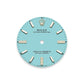 Rolex Oyster Perpetual 34, 18k Yellow Gold and Diamonds, 34mm, Turquoise Blue dial, Oyster, Ref# 124248rbr-0002, Dial