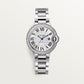 Cartier Ballon Bleu de Cartier, Stainless Steel and 50 Diamonds, 33mm, Ref# W4BB0023