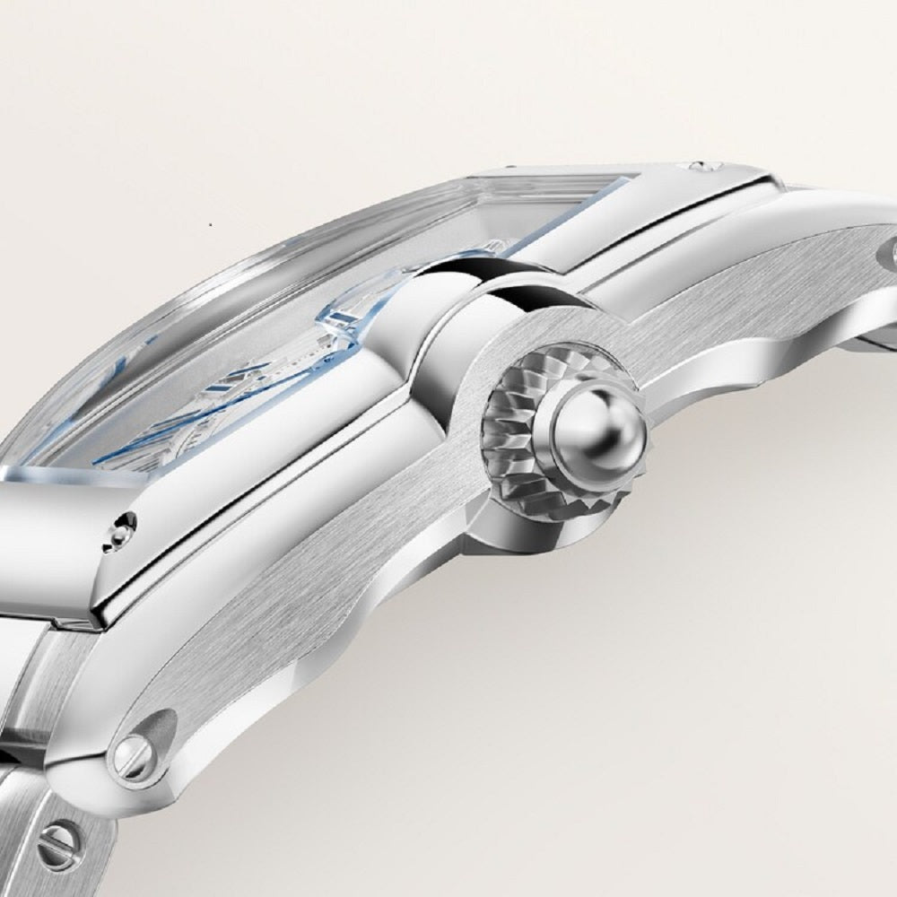 Cartier Roadster watch, Stainless Steel, 47.2mm x 38.8mm, Ref# WSRD0020, Crown