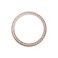 Rolex Oyster Perpetual 34, 18k Everose Gold and Diamonds, 34mm, White Mother-of-Pearl dial, Oyster, Ref# 124245rbr-0002, Bezel