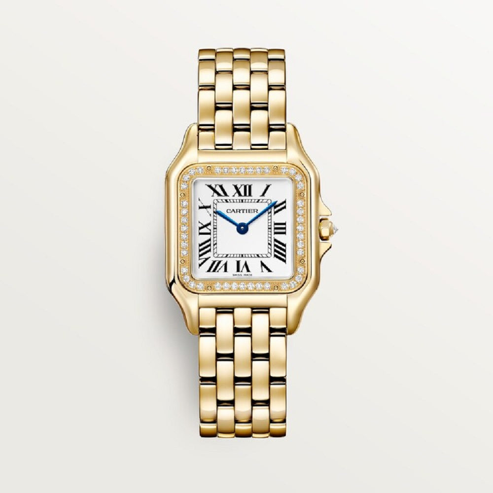 Cartier Panthère de Cartier Medium, 18k Yellow Gold and Diamonds, 27mm x 36mm, Ref# WJPN0085