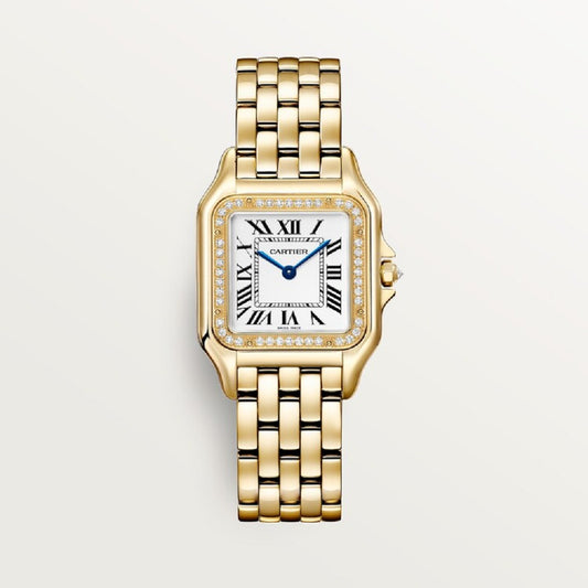 Cartier Panthère de Cartier Medium, 18k Yellow Gold and Diamonds, 27mm x 36mm, Ref# WJPN0085