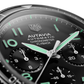 TAG Heuer Autavia Flyback Chronometer, 42 mm, Black DLC Stainless Steel and ceramic, Ref# CBE511C.FC8280, Hands and markers