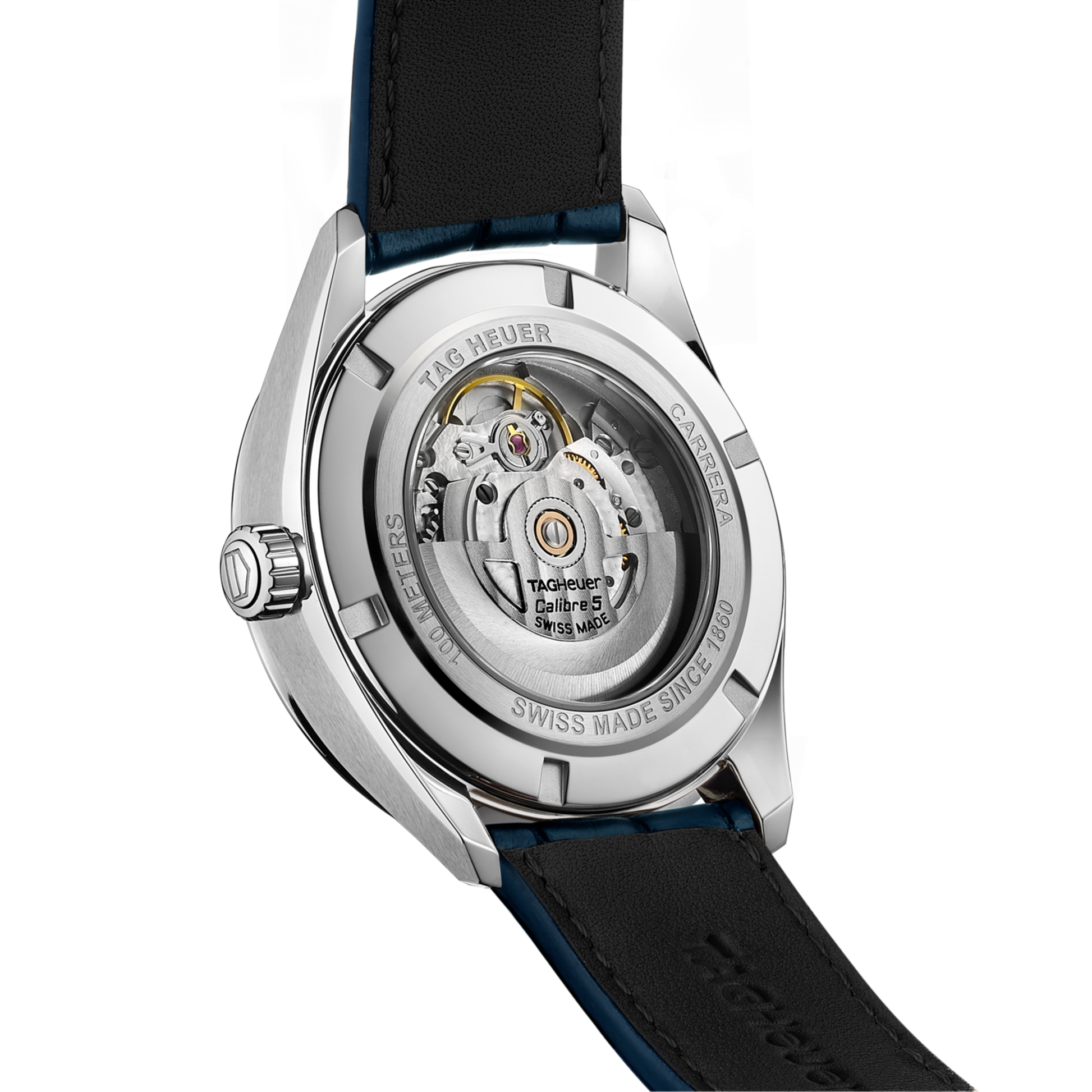 TAG Heuer Carrera Calibre 5 Day-Date, Stainless Steel, 41mm, Ref# WBN2012.FC6502, Back