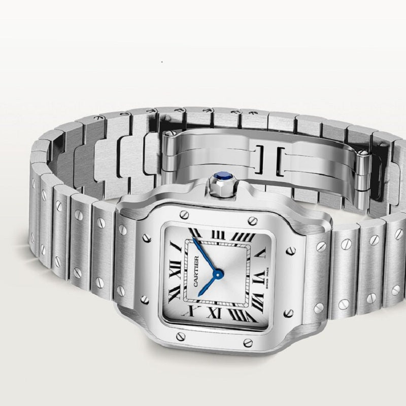 Cartier Santos de Cartier, Stainless Steel, 27mm x 34.5mm, Ref# WSSA0082,  Main view 1