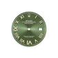 Rolex Datejust 36, Oystersteel and 18k Yellow Gold, Olive green sunray set with Diamonds dial, Diamond-set bezel Jubilee, Ref# 126283RBR-0035, Dial
