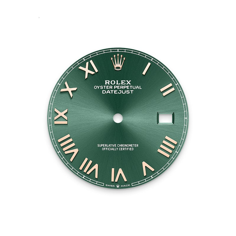 Rolex Datejust 41, Oystersteel and 18k Everose Gold, Mint green sunray Roman dial, Smooth Oyster, Ref# 126301-0021, Dial