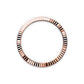 Rolex Datejust 41, Oystersteel and 18k Everose Gold, Mint green sunray Roman dial, Fluted Oyster, Ref# 126331-0021, Bezel