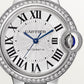 Cartier Ballon Bleu de Cartier, Stainless Steel and 50 Diamonds, 33mm, Ref# W4BB0023, Dial