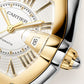 Cartier Roadster watch, Stainless Steel and 18k Yellow Gold, 47.2mm x 38.8mm, Ref# W2RD0010, Dial