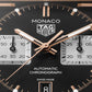 TAG Heuer Monaco Chronograph Automatic 39mm Titanium and 18k 5N Rose Gold, Ref# CDW2150.FC8360, Hands and indexes