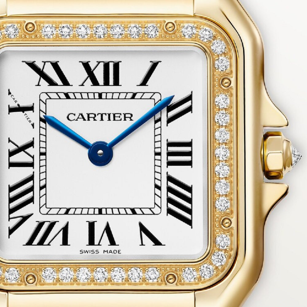 Cartier Panthère de Cartier Medium, 18k Yellow Gold and Diamonds, 27mm x 36mm, Ref# WJPN0085, Dial