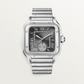 Unworn Cartier Santos de Cartier Dual Time, Stainless Steel, 40.2mm, Ref# WSSA0076