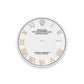 Rolex Datejust 36, Oystersteel and 18k Everose Gold, Intense white Roman dial, Diamond-set bezel Oyster, Ref# 126281rbr-0034, Dial