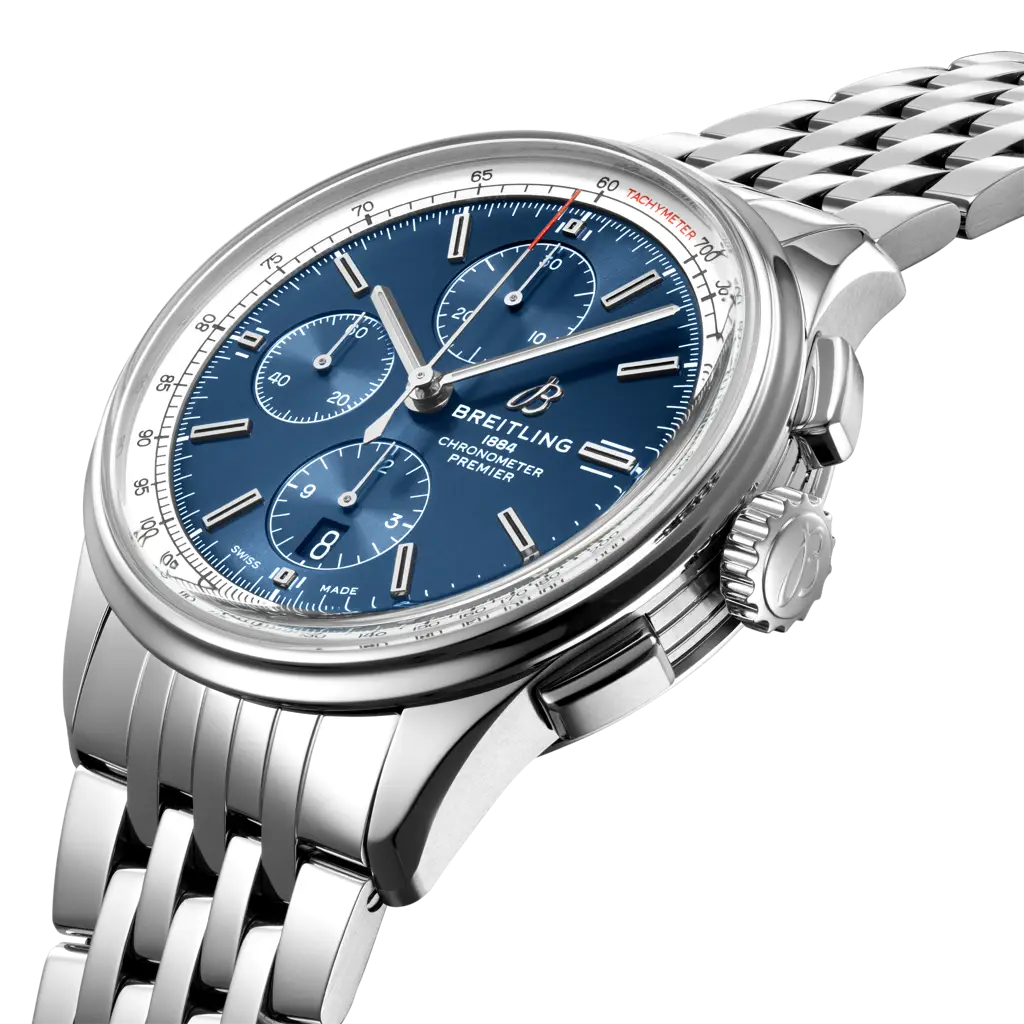 Breitling Premier Chronograph 42, Stainless steel, Ref# A13315351C1A1,  Dial
