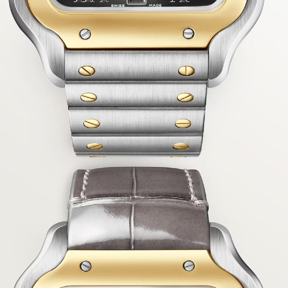 Cartier Santos de Cartier, Stainless Steel and 18k Yellow Gold, 39.8mm, Ref# W2SA0030, Bracelet and Strap