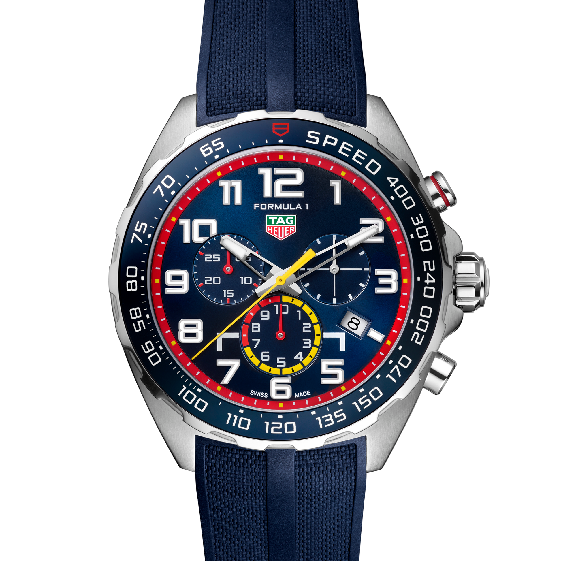 Unworn TAG Heuer Formula 1 Chronograph x Red Bull Racing Special Edition, Stainless Steel, 43mm, Ref# CAZ101AL.FT8052, Dial 1