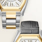 Cartier Roadster watch, Stainless Steel and 18k Yellow Gold, 47.2mm x 38.8mm, Ref# W2RD0010, Bracelet and strap