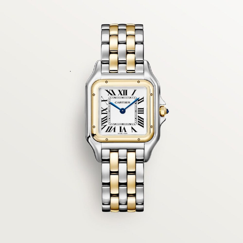 Cartier Panthère de Cartier Medium, Stainless Steel and 18k Yellow Gold, 29mm x 37mm, Ref# W2PN0019