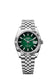 Rolex Datejust 41, Oystersteel and 18k White Gold, Green ombré dial, Fluted Jubilee, Ref# 126334-0034