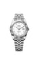 Rolex Datejust 41, Oystersteel and 18k White Gold, Intense white Roman dial, Fluted Jubilee, Ref# 126334-0036